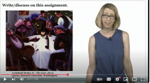 Screenshot of Art History - Visual Analysis bottleneck lesson results by Wolfskill